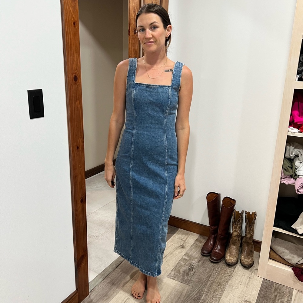 Abercrombie & Fitch Blue Denim Dress